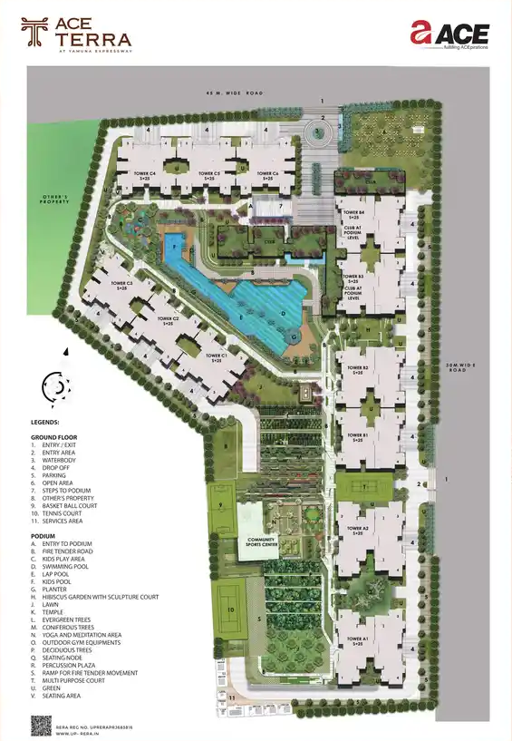 Ace Terra Site Plan