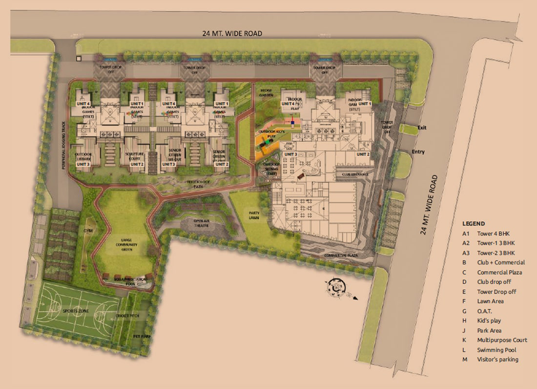 Arihant One Site Plan